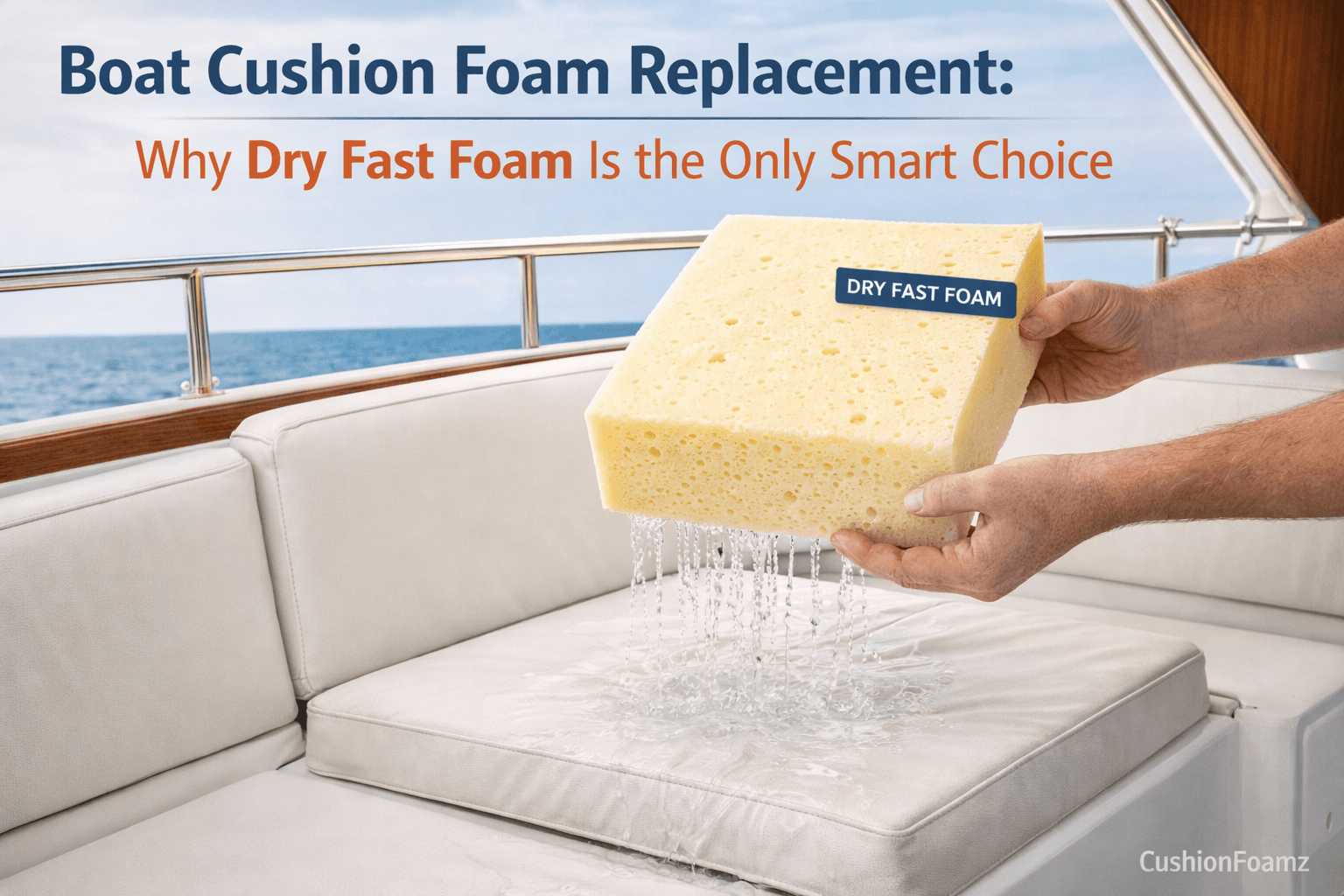 Boat Cushion Foam Replacement: Why Dry Fast Foam Is the Only Smart Choice