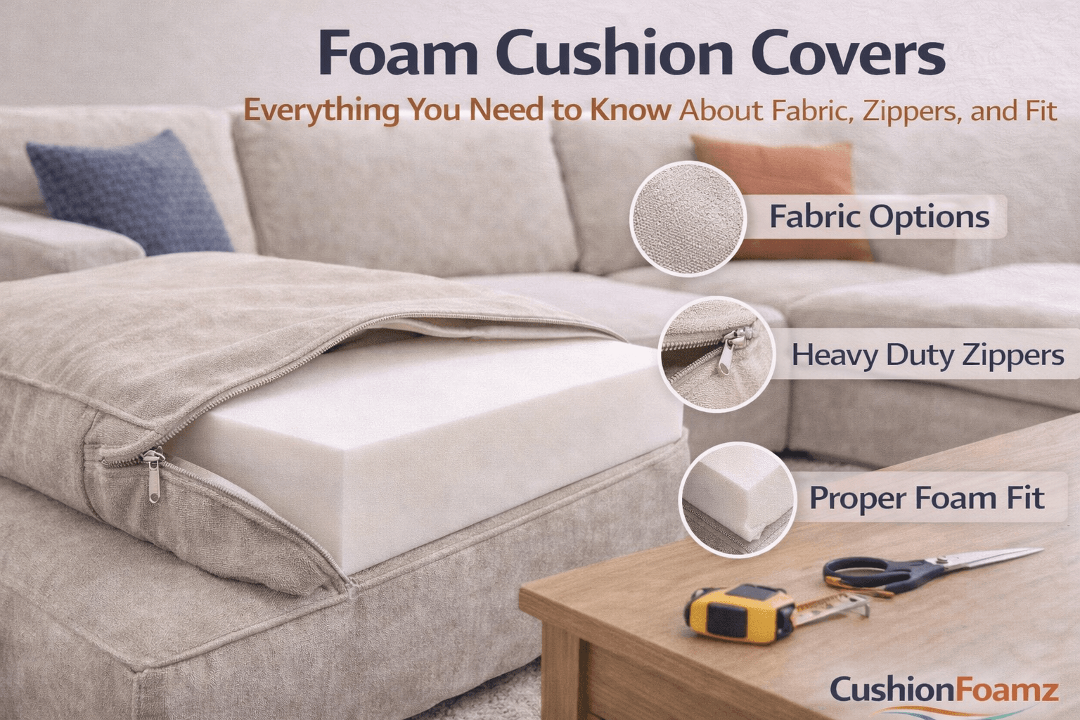 Foam Cushion Covers: Everything You Need to Know About Fabric, Zippers, and Fit