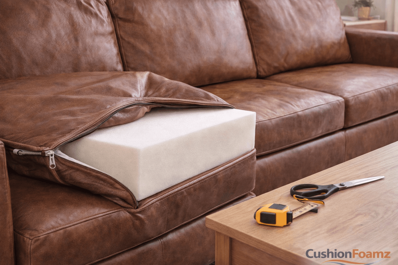 Leather Sofa Cushion Foam Replacement: Tips for Working with Leather Covers