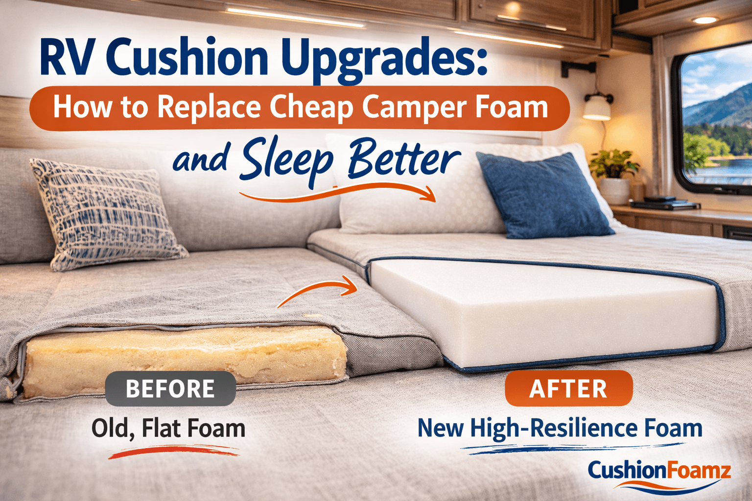 RV Cushion Upgrades: How to Replace Cheap Camper Foam and Sleep Better